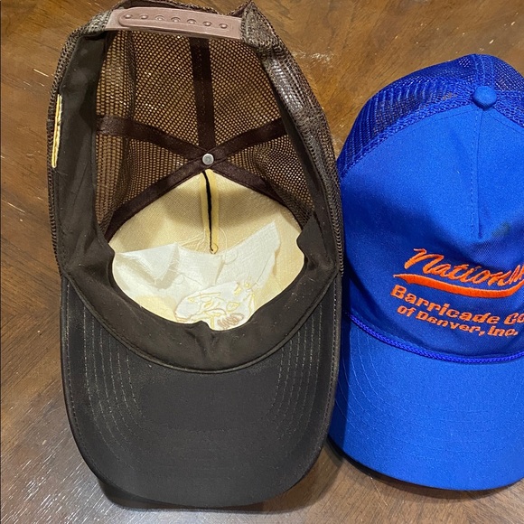 Brown and Blue Trucker Hats - Picture 4 of 5